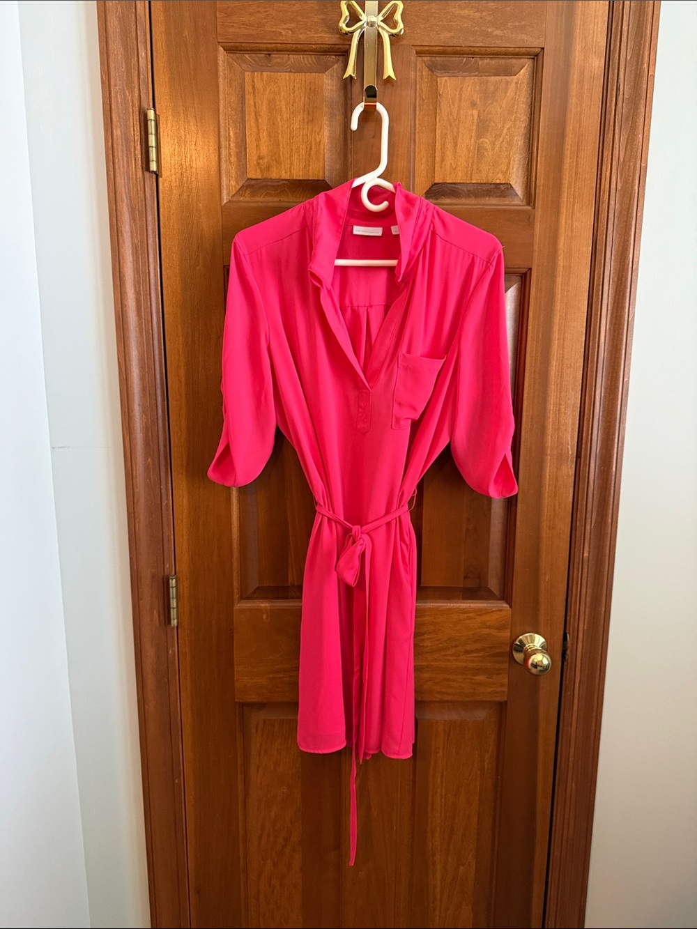 New York & Company Coral Pink Blouse